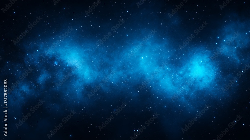 A Deep Space Scene Featuring Stars And Nebulous Cosmic Structures A Deep Space Scene Featuring Stars And Nebulous Cosmic Structures