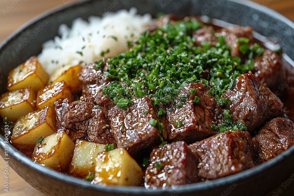 Award winning Photography of Braised Beef with Daikon. Award winning Photography of Braised Beef with Daikon.