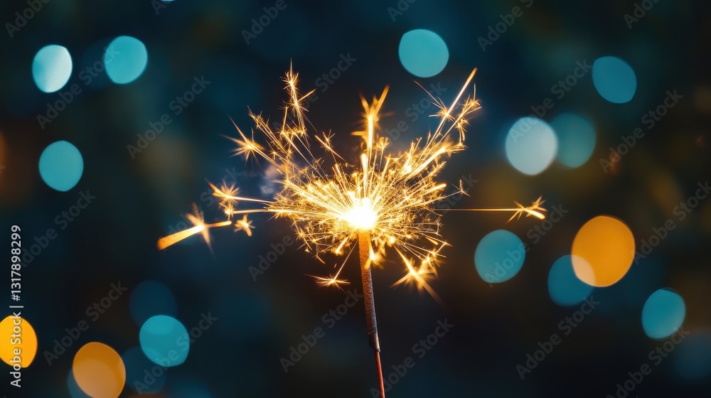 Obraz premium A firework display at the grand finale of a music festival