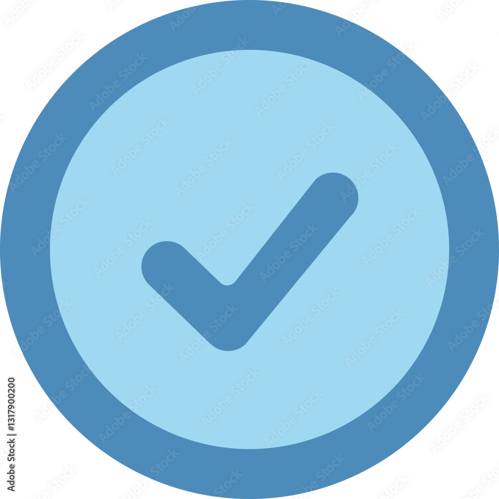 Circle rounded shape checkmark fill and outline icon Circle rounded shape checkmark fill and outline icon