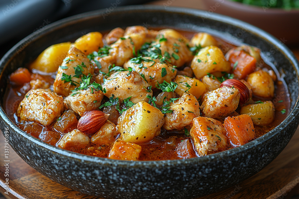 Braised Chicken with Chestnuts. Braised Chicken with Chestnuts.