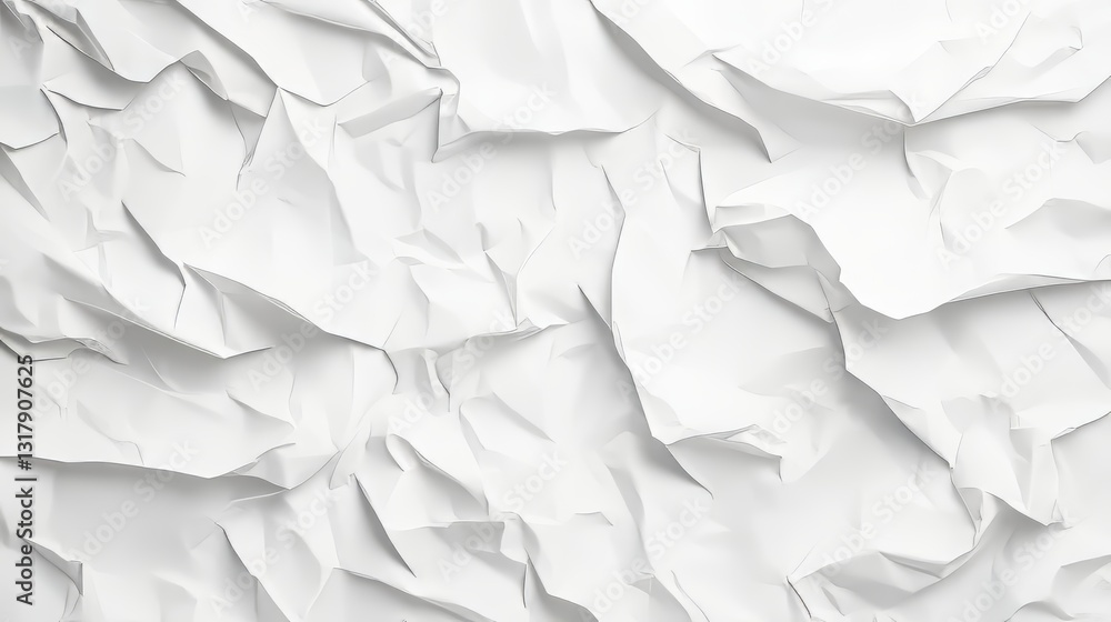 Crumpled White Paper Crumpled White Paper