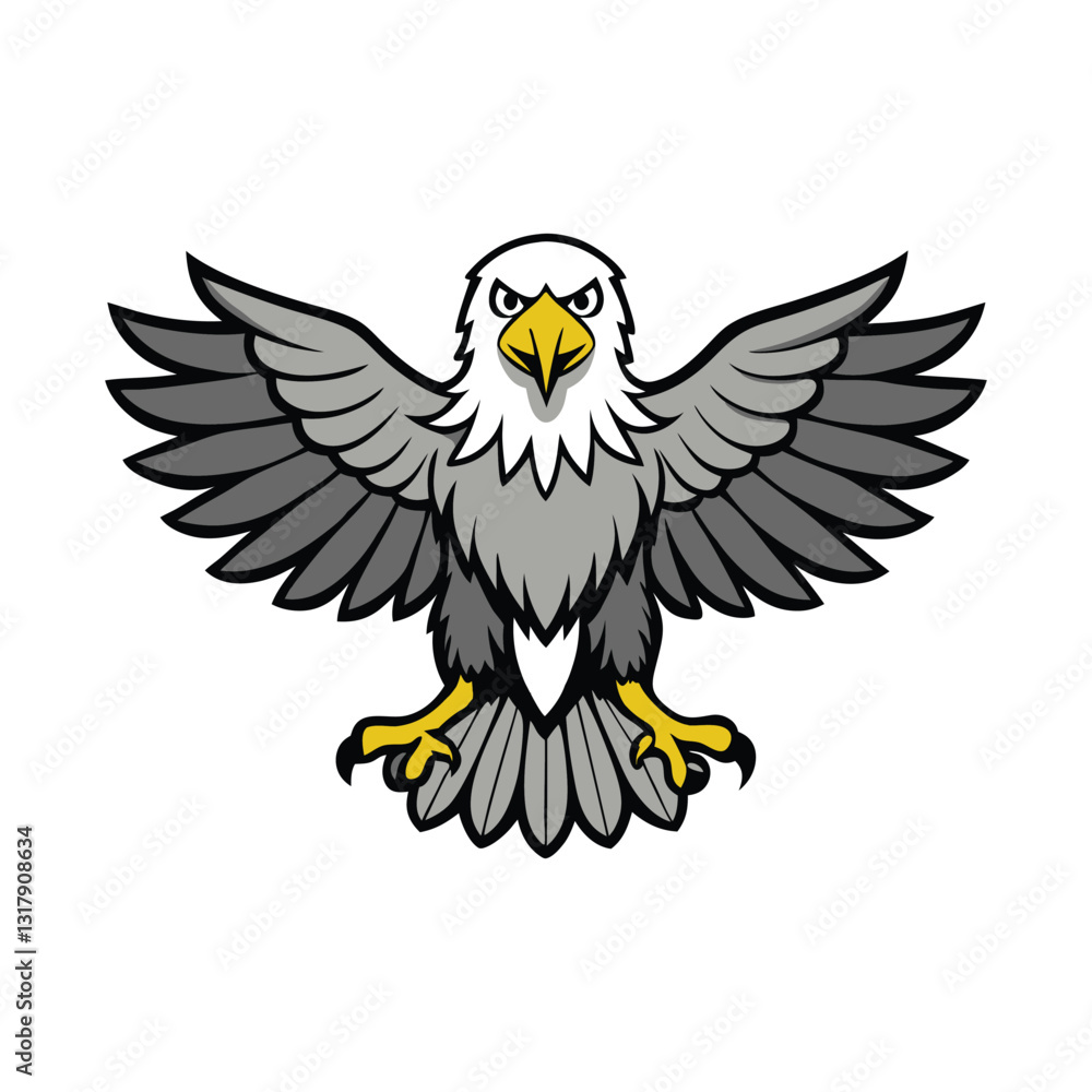 Obraz premium eagle in the form of a shield