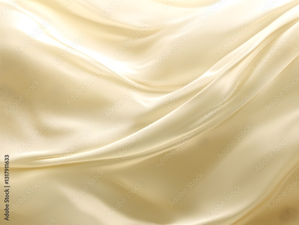 Obraz premium Silk Texture: A luxurious, flowing fabric with an elegant, lustrous appearance. The soft folds and gentle curves of the fabric evoke a sense of sophistication, comfort, and opulence.