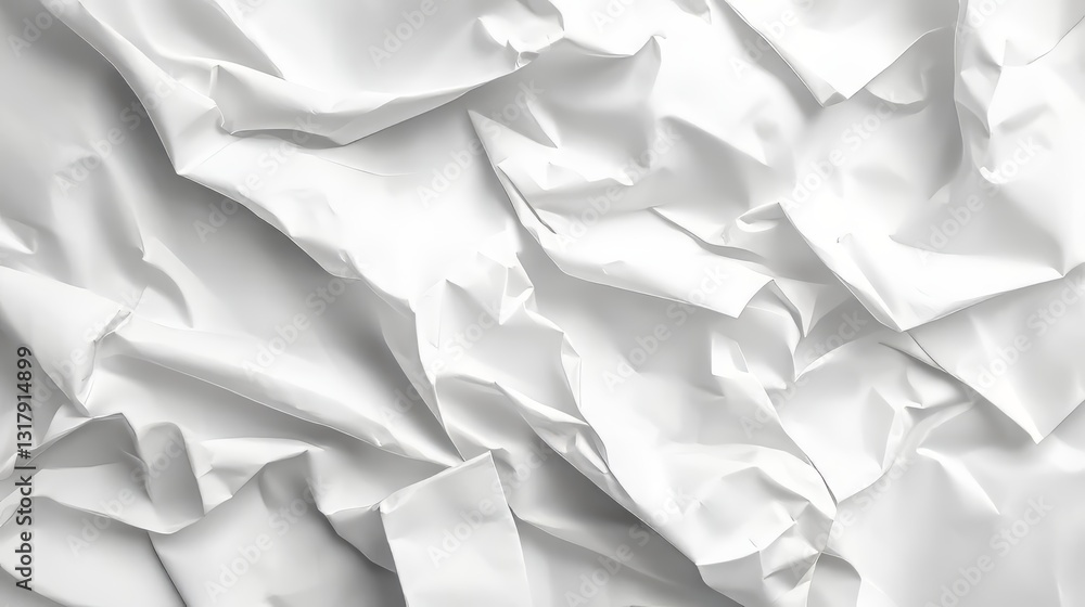 Obraz premium Wrinkled White Sheet