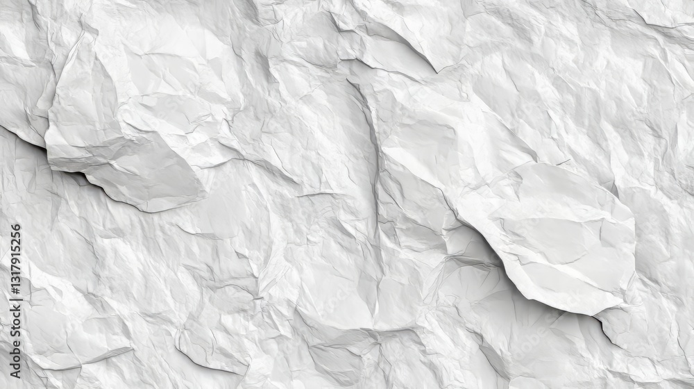 Obraz premium Crumpled White Surface