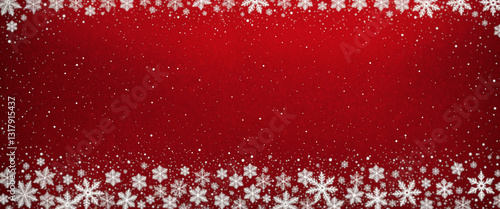 vibrant red winter backgrou...