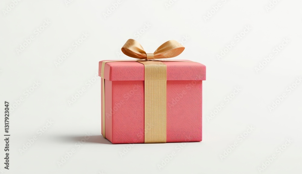 Obraz premium Pink Gift Box with Bow