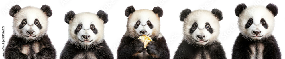 Cute and Playful Pandas Displaying Unique Expressions and Activities, PNG bundle collection, Isolated on Transparent Background Cute and Playful Pandas Displaying Unique Expressions and Activities, PNG bundle collection, Isolated on Transparent Background