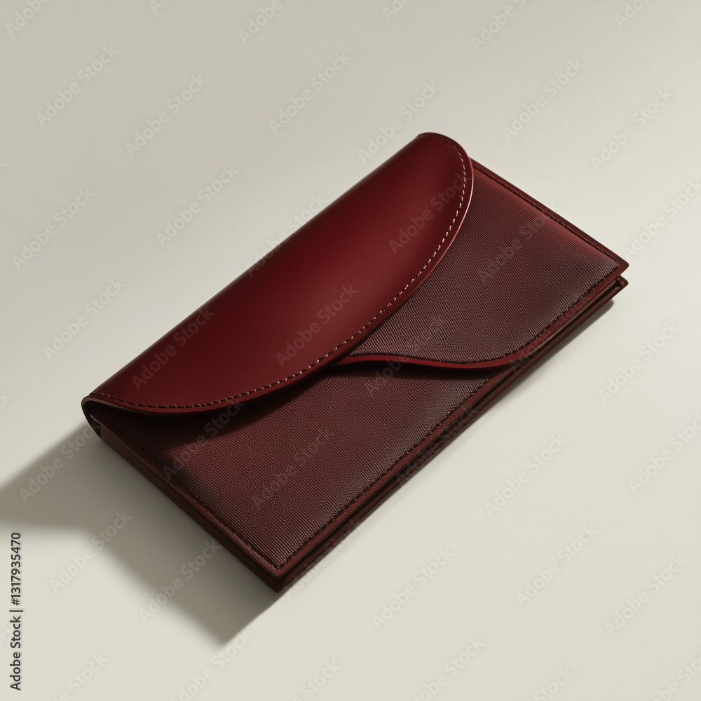 Refined maroon synthetic wallet polished to perfection, offering sleek design and modern accessory sophistication excellence Refined maroon synthetic wallet polished to perfection, offering sleek design and modern accessory sophistication excellence