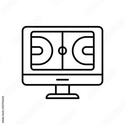 online sport Vector icon