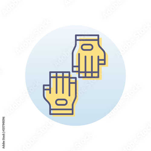 Traning Gloves Vector icon