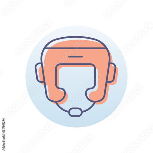 Boxing Helmet Vector icon