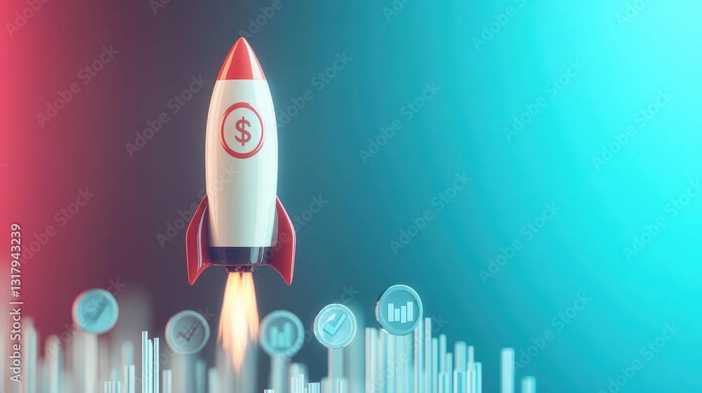 A creative illustration of a rocket ship taking off, symbolizing financial growth and innovation in a dynamic environment. A creative illustration of a rocket ship taking off, symbolizing financial growth and innovation in a dynamic environment.
