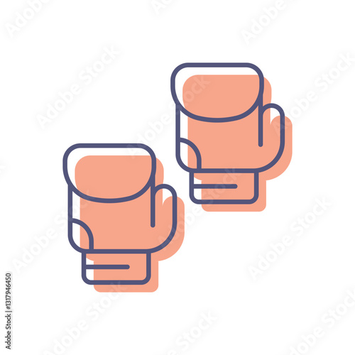 Boxing Gloves Vector icon