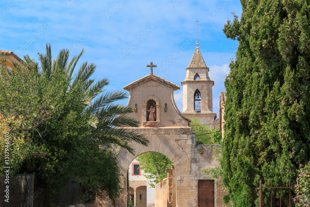 Europe, Spain, Balearic Islands, Mallorca.Palma. Biogranja La Real. Monastery Secar de La Real.