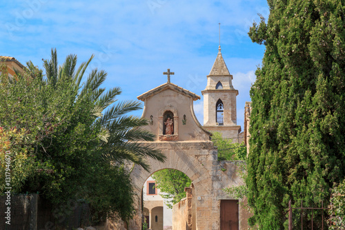 Obraz na płótnie Europe, Spain, Balearic Islands, Mallorca.Palma. Biogranja La Real. Monastery Secar de La Real. w salonie