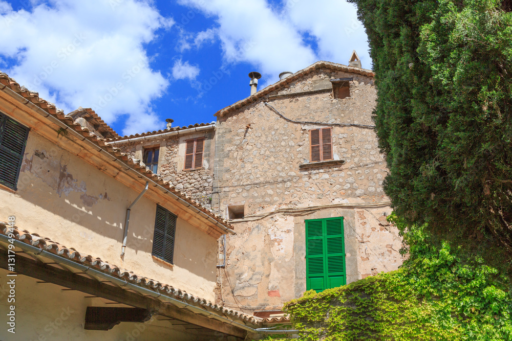 Europe, Spain, Balearic Islands, Mallorca, Valldemossa. The Royal Carthusian Monastery, Real Cartuja.