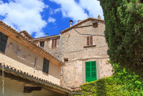 Obraz na płótnie Europe, Spain, Balearic Islands, Mallorca, Valldemossa. The Royal Carthusian Monastery, Real Cartuja. w salonie
