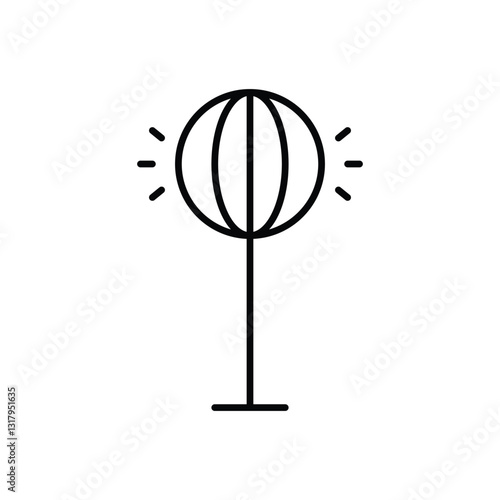 Punching Ball Vector icon