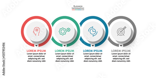 Business data visualization. timeline infographic icons designed for abstract background template
