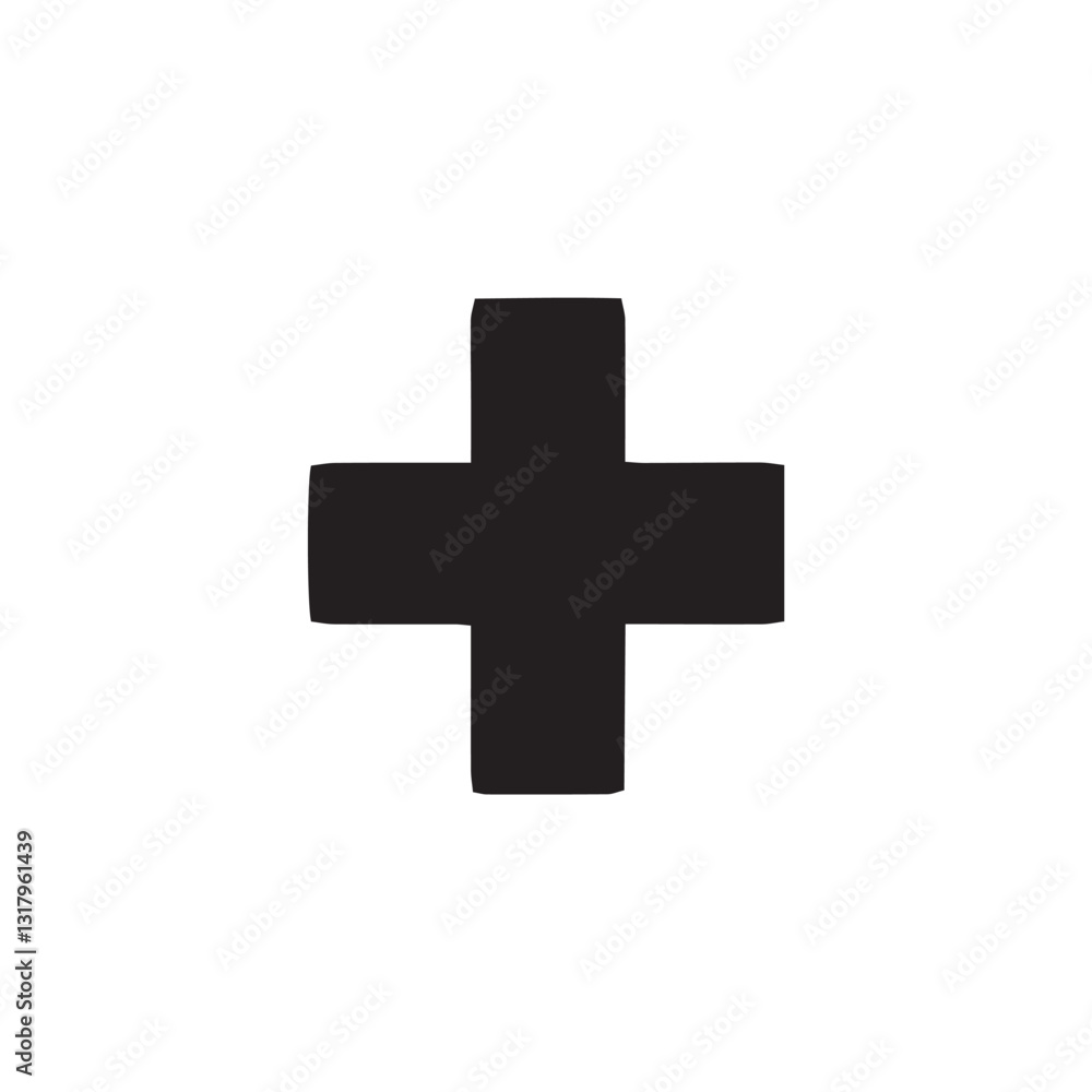 vector plus icon with editable strokes and shape vector plus icon with editable strokes and shape
