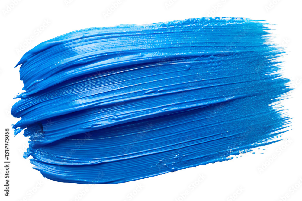 Bold Blue Brushstroke with Textured Edges Bold Blue Brushstroke with Textured Edges