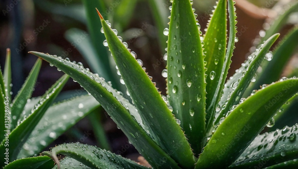 Aloe vera leaf showcasing its health and skincare benefits. Aloe vera leaf showcasing its health and skincare benefits.
