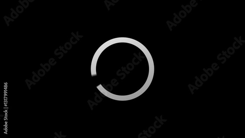 Loading effect in the form of a rotating circle.