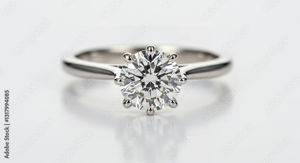 Sparkling Solitaire Diamond Engagement Ring: A Symbol of Eternal Love and Commitment Sparkling Solitaire Diamond Engagement Ring: A Symbol of Eternal Love and Commitment