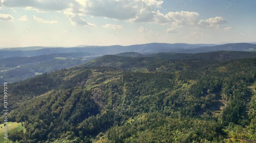 A stunning aerial perspective of verdant mountains and rolling hills, capturing nature's tranquility. A stunning aerial perspective of verdant mountains and rolling hills, capturing nature's tranquility.