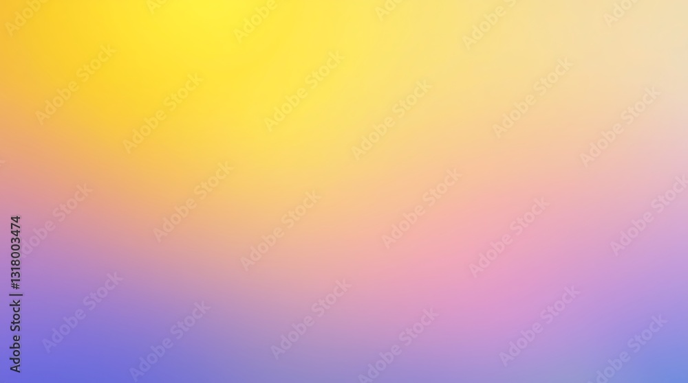 Obraz premium Yellow to pink blue blurred gradient background