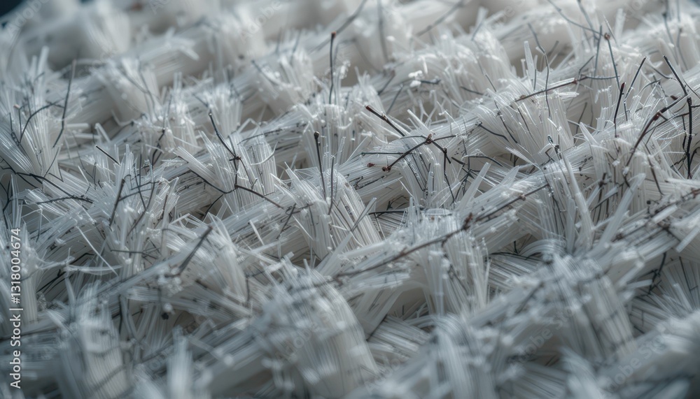 Obraz premium Close-up of Innovative Textile with Intricate Fiber Structure