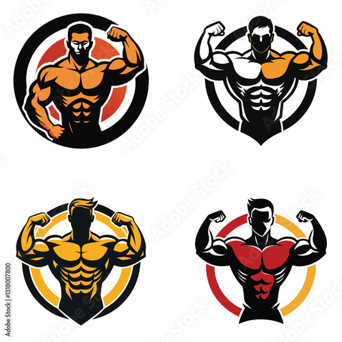 Bodybuilder with Barbell & Dumbbell – Gym Workout Pictur