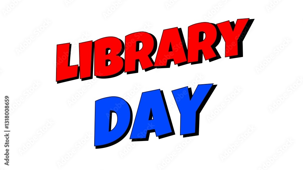Fototapeta premium library day background animation illustration 