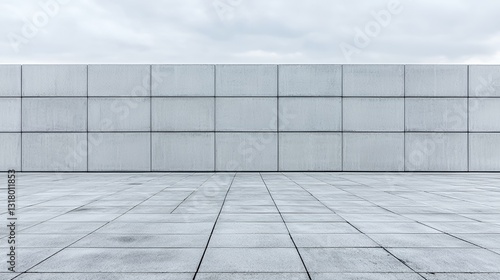 Grey Stone Wall and Pavement Background