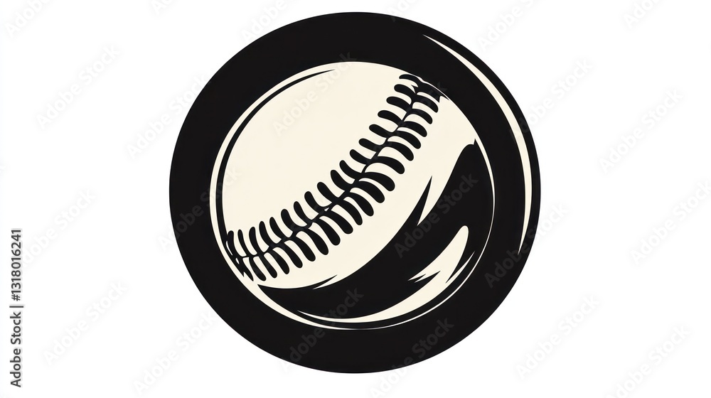 custom made wallpaper toronto digitalBaseball graphic, sports, game, circle, design, white background, logo, illustration