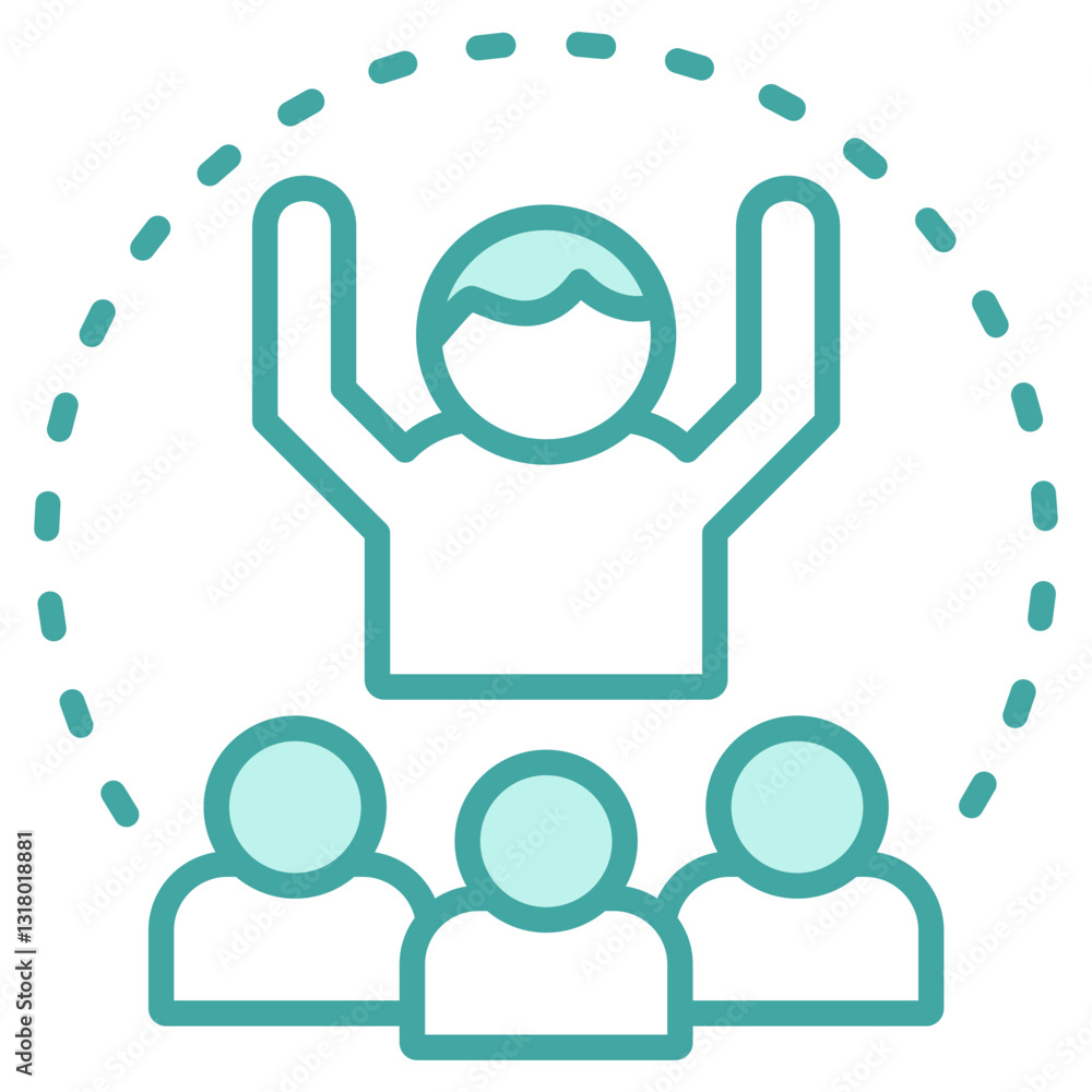 Obraz premium Leadership Icon