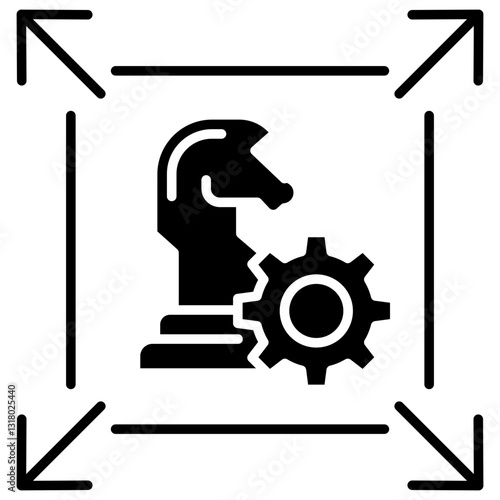 Scaling strategy icon