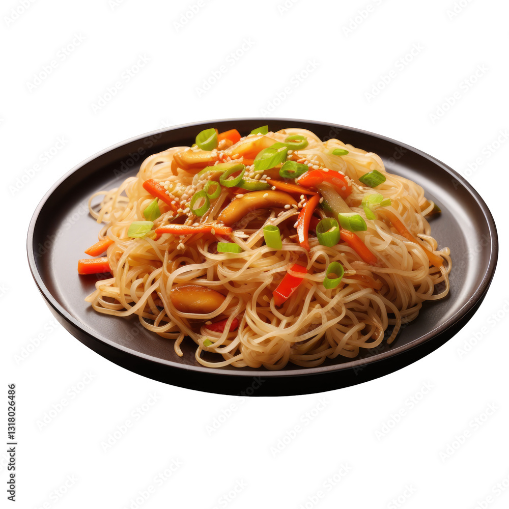vegetarian asian rice on transparent background vegetarian asian rice on transparent background