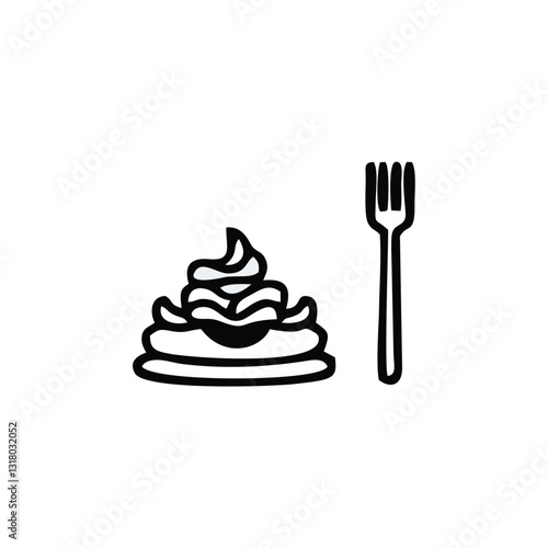 Food courts icons . Outline  food courts vector icons for web design isolated on white background