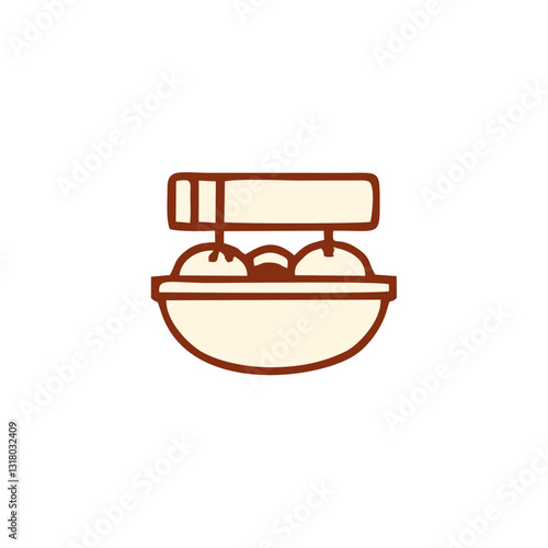 Food courts icons . Outline  food courts vector icons for web design isolated on white background