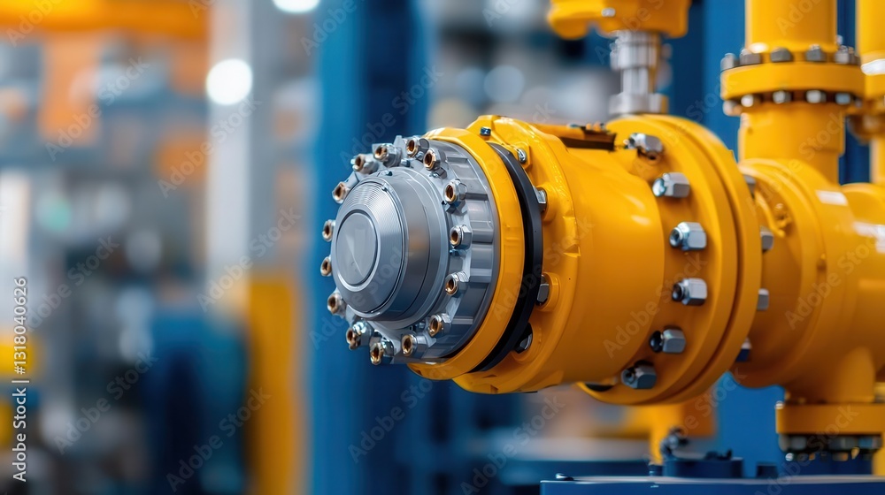 Automated robotic arms assembling heavyduty industrial machinery in a futuristic factory Automated robotic arms assembling heavyduty industrial machinery in a futuristic factory