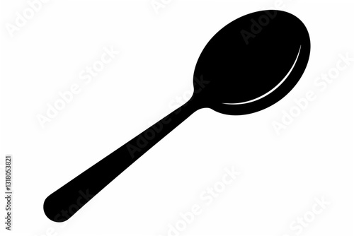 spoon  silhouette vector illustration