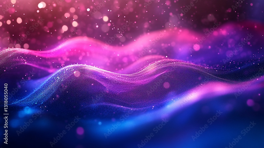 Abstract Pink and Blue Particle Wave Abstract Background Digital Art Abstract Pink and Blue Particle Wave Abstract Background Digital Art