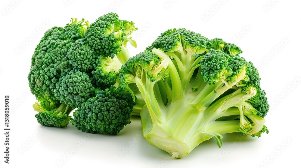 Fresh and vibrant broccoli is beautifully isolated on a transparent background, showcasing the natural texture and rich green color of this healthy vegetable. The clean and simple presentation highlig Fresh and vibrant broccoli is beautifully isolated on a transparent background, showcasing the natural texture and rich green color of this healthy vegetable. The clean and simple presentation highlig