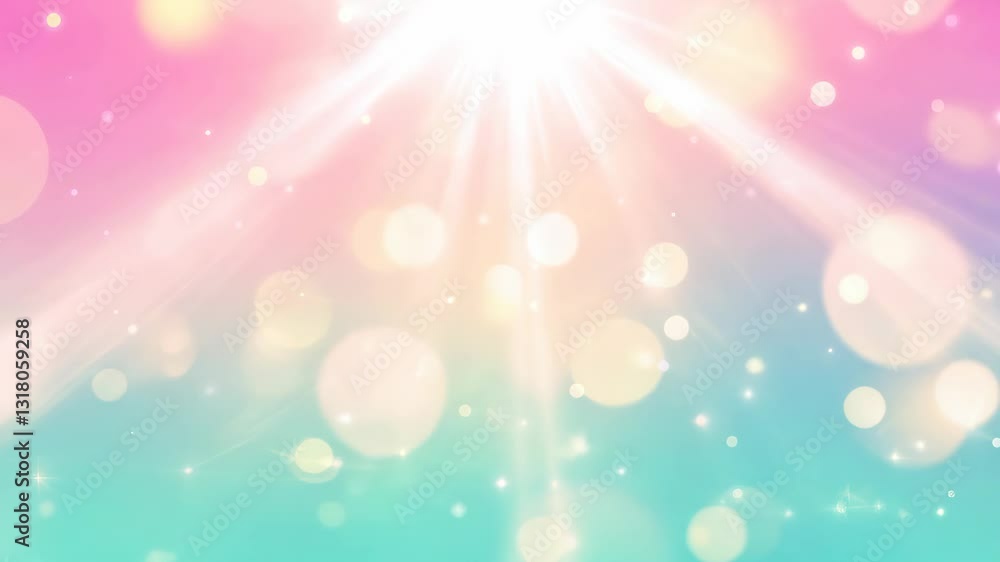 Vibrant Pastel Background with Dreamy Sunlight Glow and Light Bursts Vibrant Pastel Background with Dreamy Sunlight Glow and Light Bursts