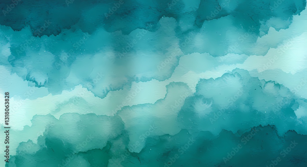 Obraz premium Cool abstract background, watercolor paint, deep blue, purple, green. geometric.