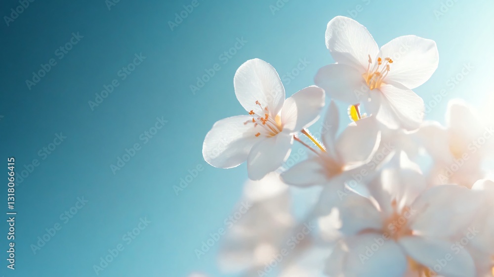 Delicate flowers in soft focus, serene pastel colors creating a tranquil mood, perfect for spring themes and wellness projects Delicate flowers in soft focus, serene pastel colors creating a tranquil mood, perfect for spring themes and wellness projects