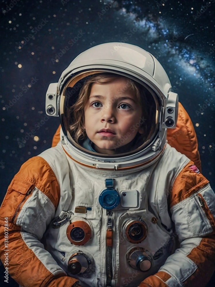 Astronaut-inspired imagery with children interacting, symbolizing exploration. Astronaut-inspired imagery with children interacting, symbolizing exploration.